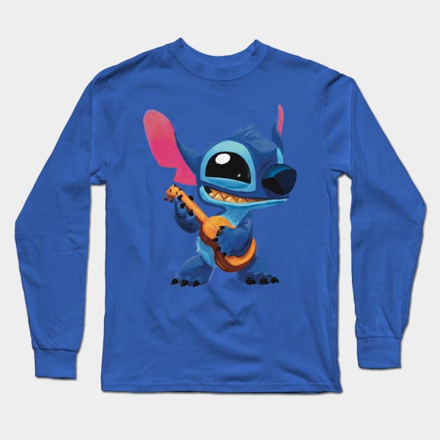 Stitch Long Sleeve T-Shirt by JoshNelsonArt